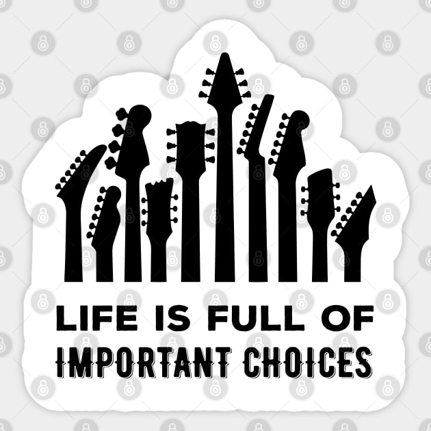Life Is Full Of Important Choices Sticker by dokgo